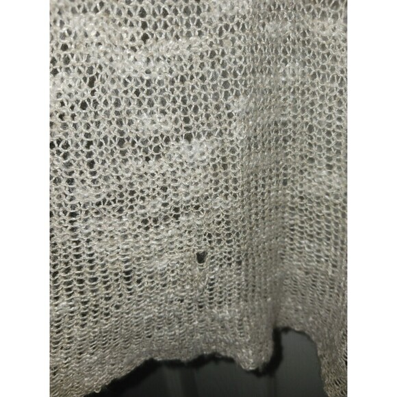 EILEEN FISHER Cardigan‎ Duster XL Women's Linen Blend Open Front Oatmeal Beige * - Picture 7 of 16